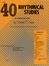 40 Rhythmical Studies Oboe band method book cover